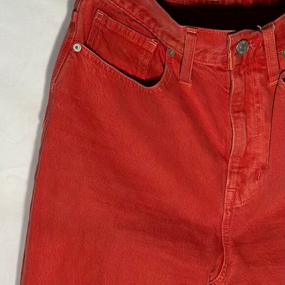 MADEWELL High Waist Red Jeans - Picture 2 of 3